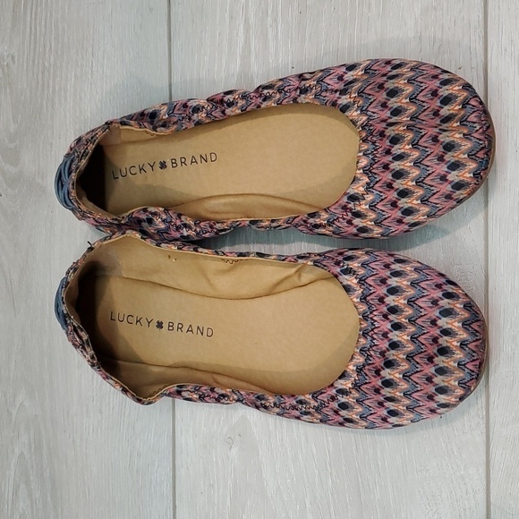 Lucky Brand Womens Aztech Echo2 Loafer Ballet Flats shoes sz 8.5 M - Picture 4 of 11